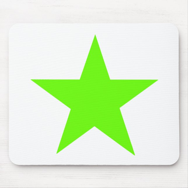 Star Green Light The MUSEUM Zazzle Gifts Mouse Pad (Front)