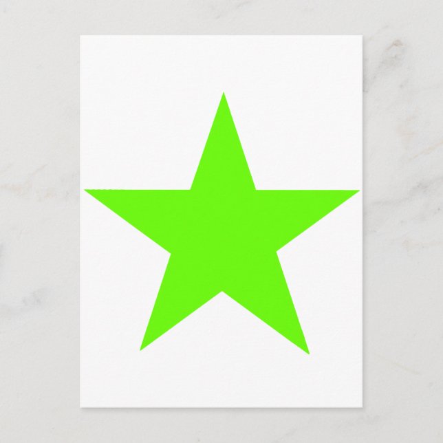 Star Green Light The MUSEUM Zazzle Gifts Postcard (Front)