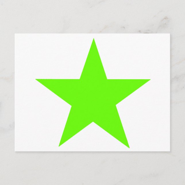 Star Green Light The MUSEUM Zazzle Gifts Postcard (Front)
