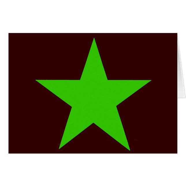 Star Green The MUSEUM Zazzle Gifts (Front Horizontal)