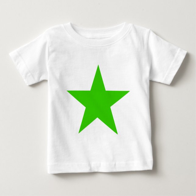 Star Green The MUSEUM Zazzle Gifts Baby T-Shirt (Front)