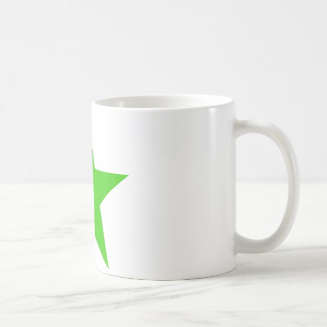 Star Green The MUSEUM Zazzle Gifts Coffee Mug (Right)