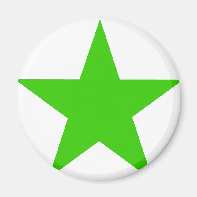 Star Green The MUSEUM Zazzle Gifts Magnet (Front)