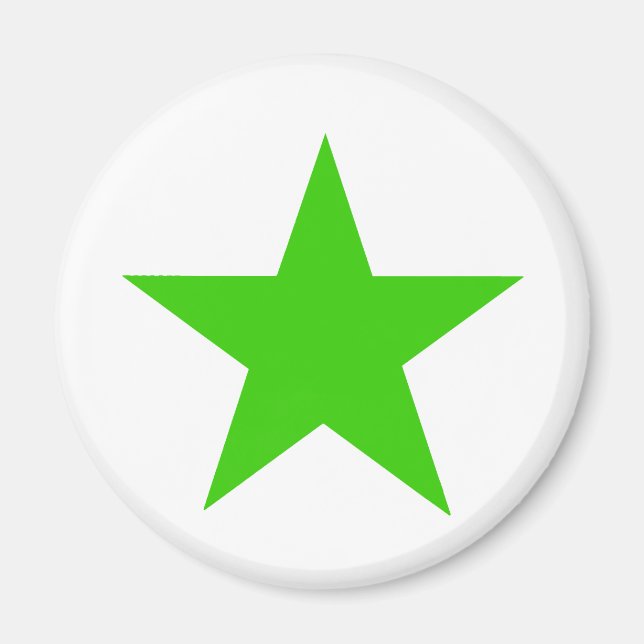 Star Green The MUSEUM Zazzle Gifts Magnet (Front)