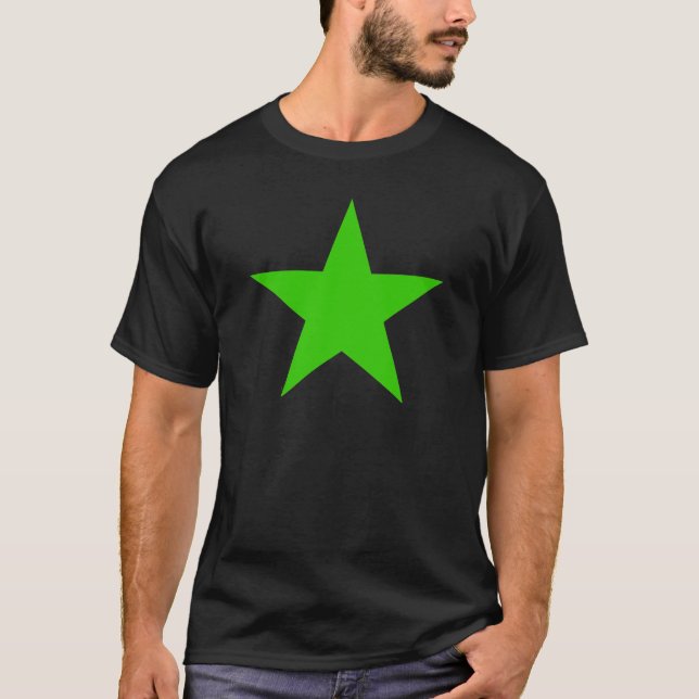 Star Green The MUSEUM Zazzle Gifts T-Shirt (Front)