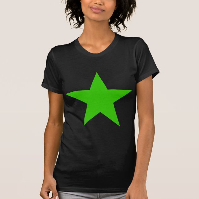 Star Green The MUSEUM Zazzle Gifts T-Shirt (Front)
