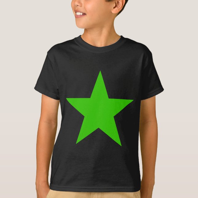 Star Green The MUSEUM Zazzle Gifts T-Shirt (Front)