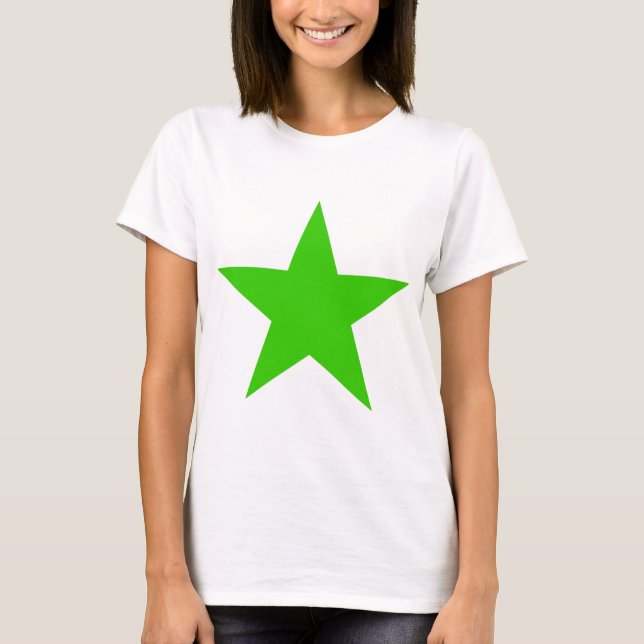 Star Green The MUSEUM Zazzle Gifts T-Shirt (Front)