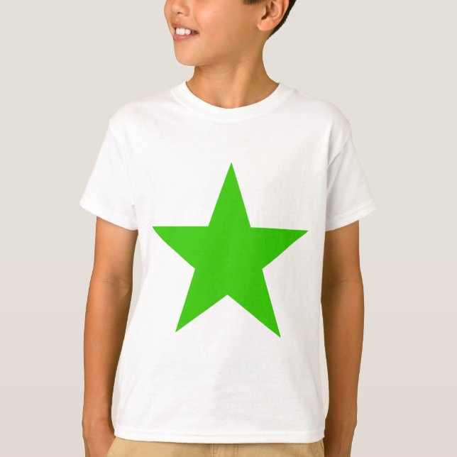 Star Green The MUSEUM Zazzle Gifts T-Shirt (Front)