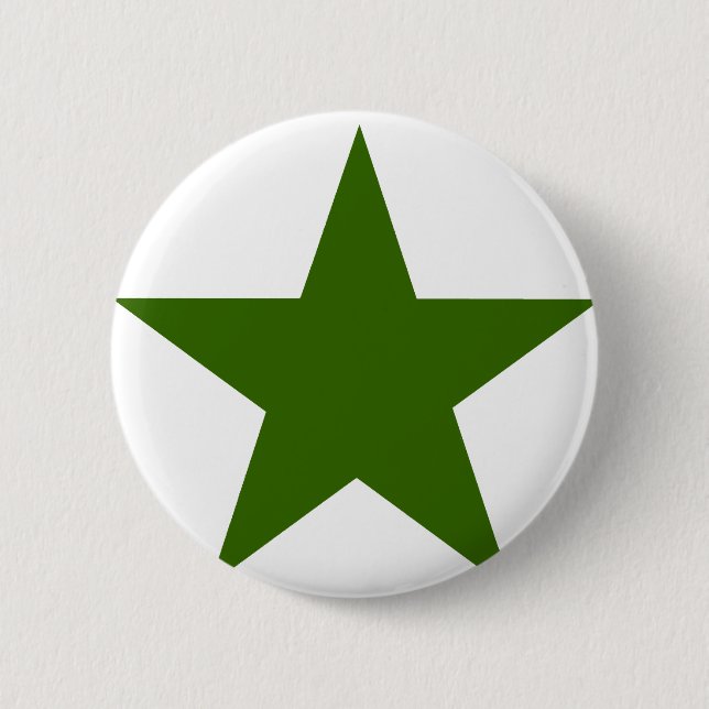 Star GreenDark The MUSEUM Zazzle Gifts Button (Front)