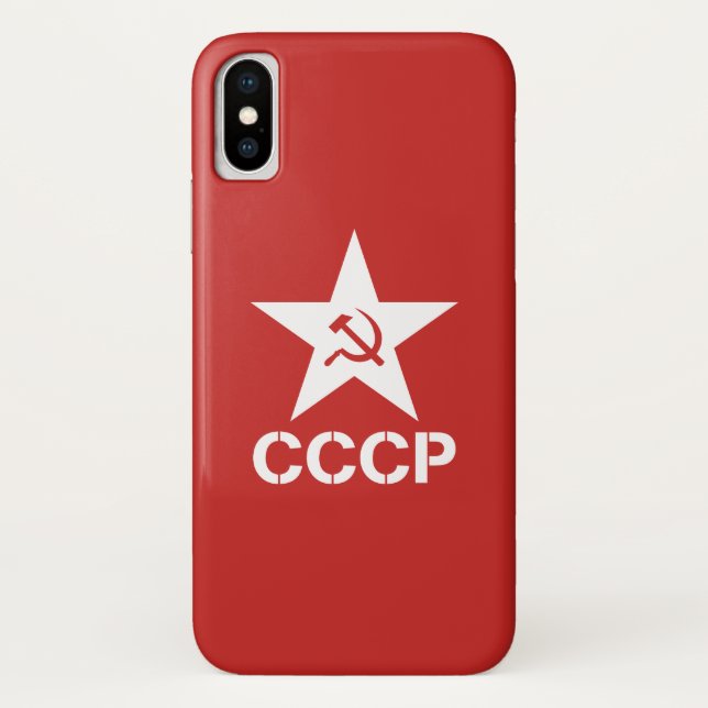 Star Hammer Sickle CCCP Phone Case, Apple iPhone X Case-Mate iPhone Case (Back)