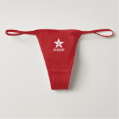 Star Hammer Sickle CCCP Women's Spandex Thong (Front)