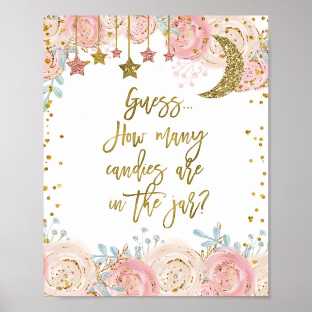 Star How many candies in the jar Sign (Front)