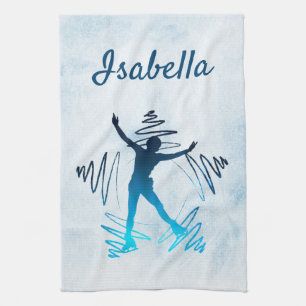 Star ice Skater Towel blade gradient blue