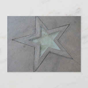 Star in Hollywood Postcard