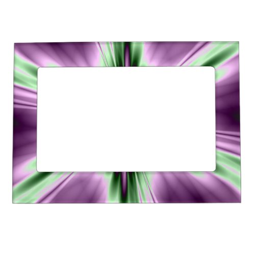 Star in Purple and Green Magnetic Photo Frame