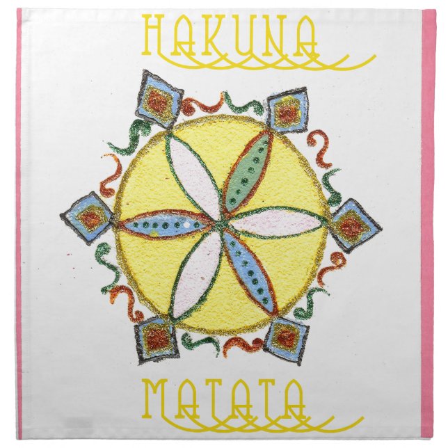 Star in the Making Hakuna Matata Cloth Napkin (Front)