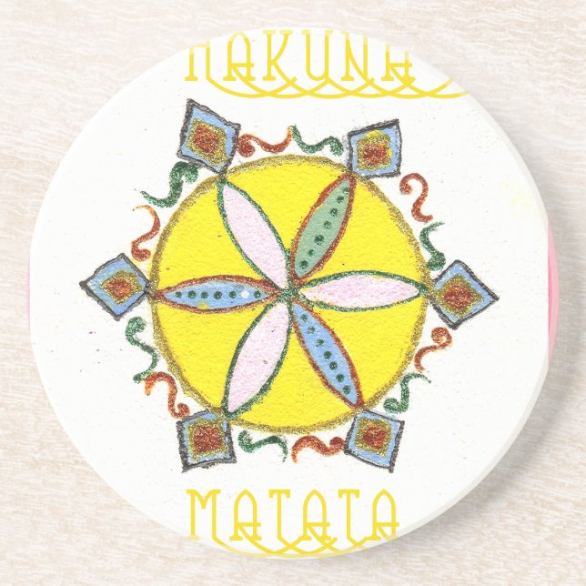 Star in the Making Hakuna Matata Sandstone Coaster (Front)