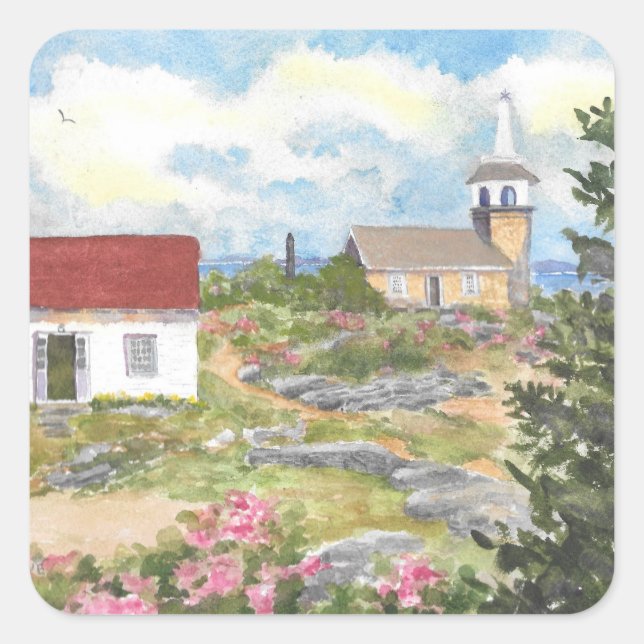 Star Island Isle of Shoals NH Stickers (Front)