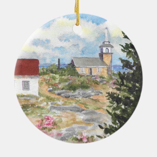 Star Island Isles of Shoals NH  Star Ornament (Back)