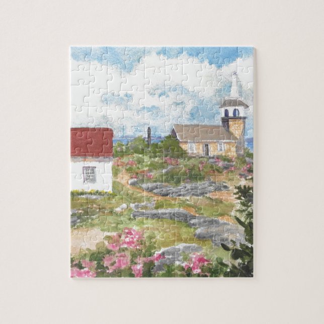 Star Island Room View A View at Isle of Shoals NH Jigsaw Puzzle (Vertical)