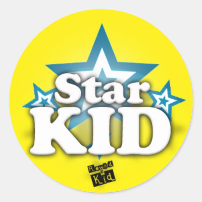 Star Kid (set of 20) Classic Round Sticker (Front)