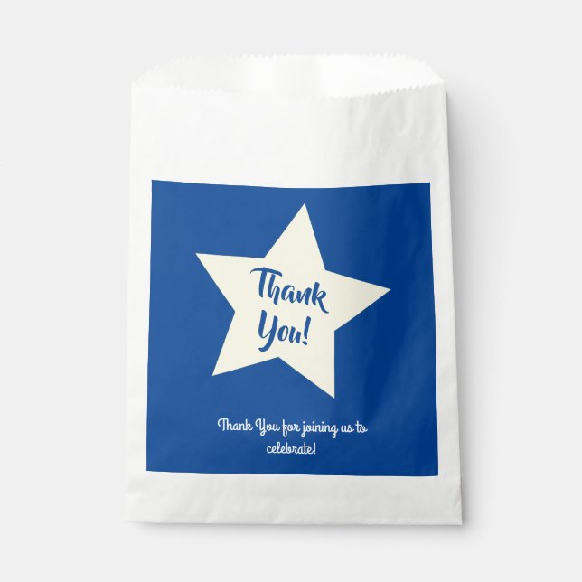 Star Kid's Birthday Twinkle Little Favor Bag (Front)