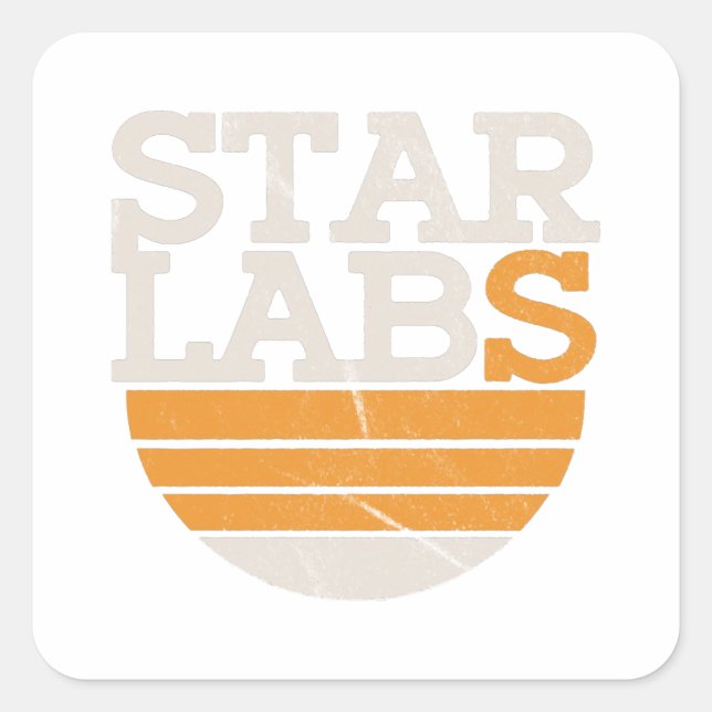 Star Labs Logo Square Sticker (Front)