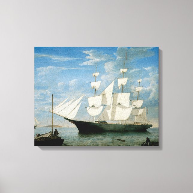 Star Light in Boston Harbor Canvas Print (Front)