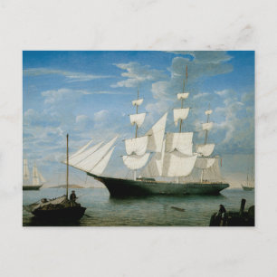 Star Light in Boston Harbor Postcard