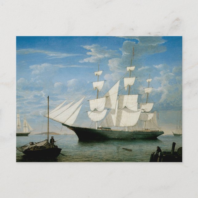 Star Light in Boston Harbor Postcard (Front)
