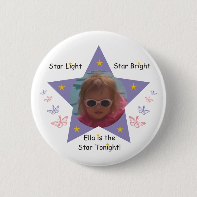 Star Light, Star Bright Pinback Button (Front)