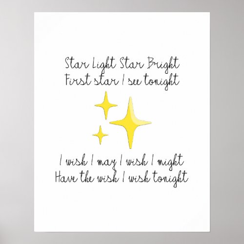 Star Light Star Bright Poster