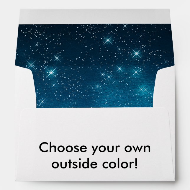 Star Light Starry Night Any Color Envelope (Back (Bottom))