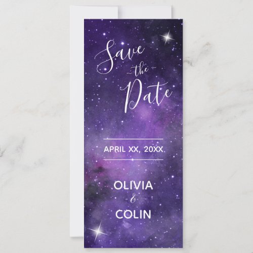 Star Light _ Wedding _ Flat Save The Date Card