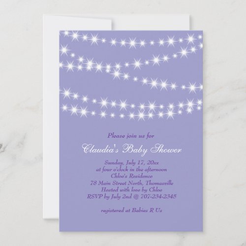 Star Lights Baby Shower Invitation