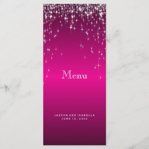 Star Lights in Hot Pink _ Menu