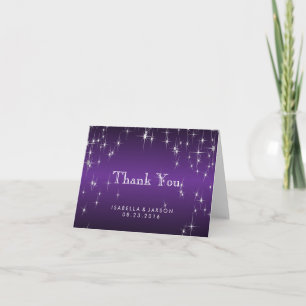 Star Lights in Metallic Purple - Thank You