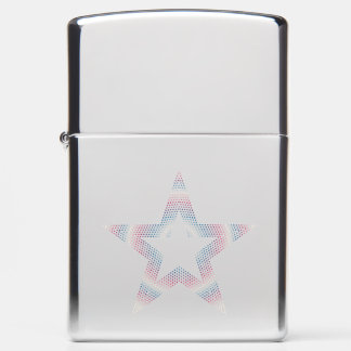 star logo on polished chrome zippo lighter