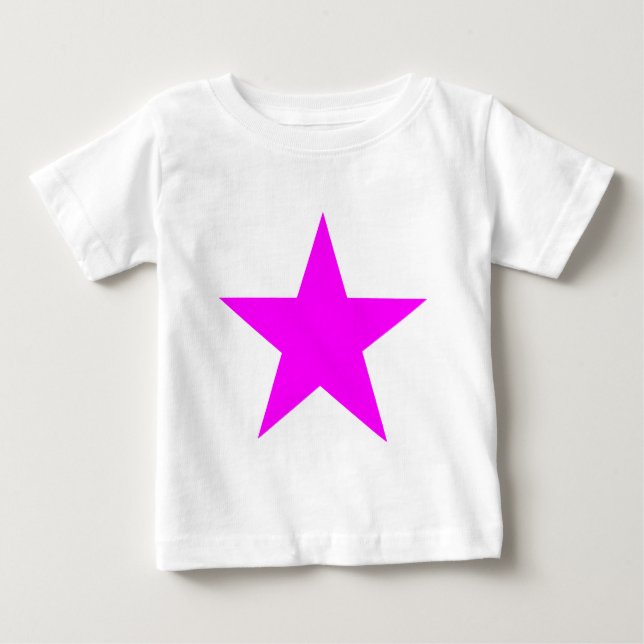 Star Magenta The MUSEUM Zazzle Gifts Baby T-Shirt (Front)