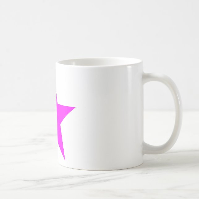 Star Magenta The MUSEUM Zazzle Gifts Coffee Mug (Right)