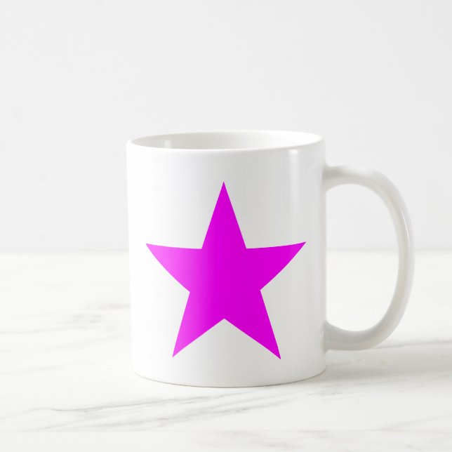 Star Magenta The MUSEUM Zazzle Gifts Coffee Mug (Right)