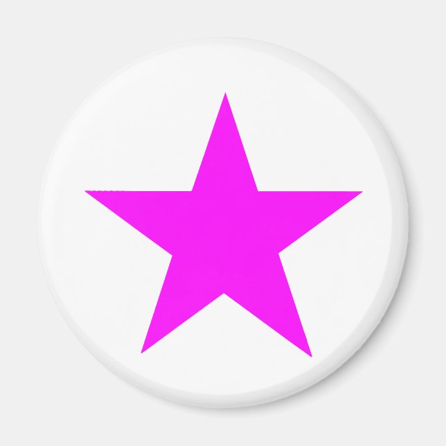 Star Magenta The MUSEUM Zazzle Gifts Magnet (Front)
