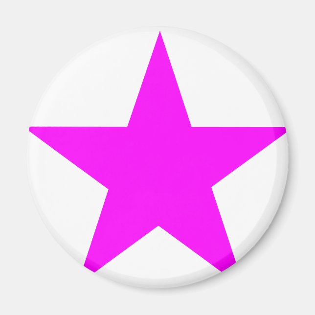 Star Magenta The MUSEUM Zazzle Gifts Magnet (Front)
