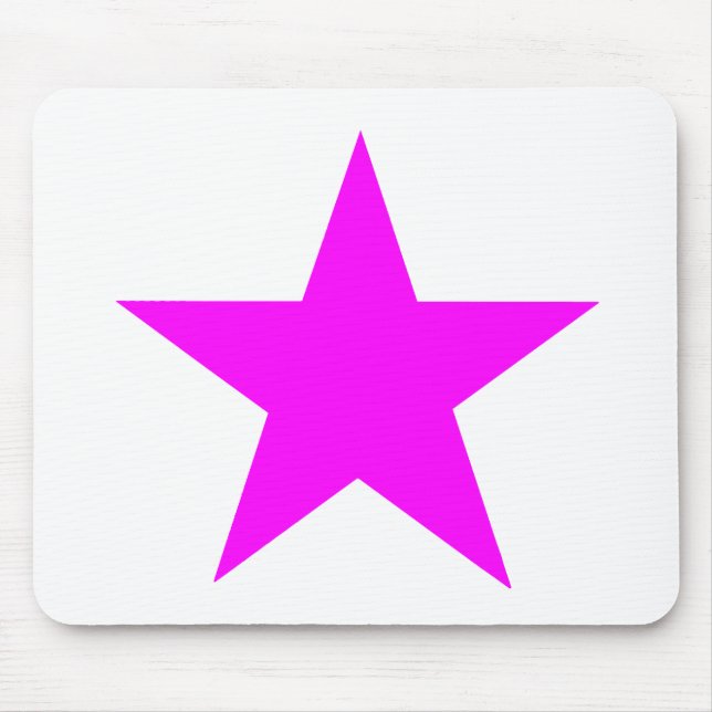 Star Magenta The MUSEUM Zazzle Gifts Mouse Pad (Front)