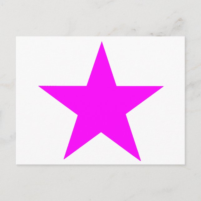 Star Magenta The MUSEUM Zazzle Gifts Postcard (Front)