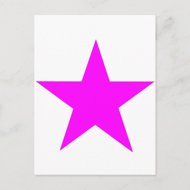 Star Magenta The MUSEUM Zazzle Gifts Postcard (Front)