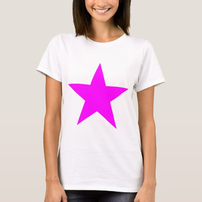 Star Magenta The MUSEUM Zazzle Gifts T-Shirt (Front)