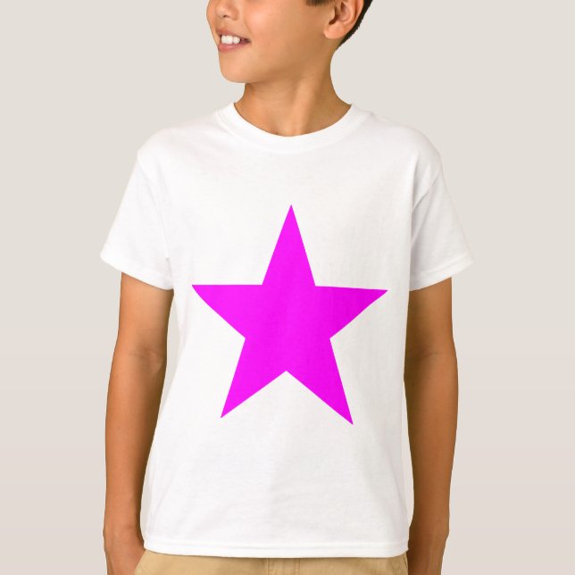 Star Magenta The MUSEUM Zazzle Gifts T-Shirt (Front)