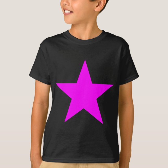 Star Magenta The MUSEUM Zazzle Gifts T-Shirt (Front)
